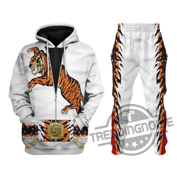 Elvis Presley Tiger Cosplay 3D All Over Printed Gift Shirt