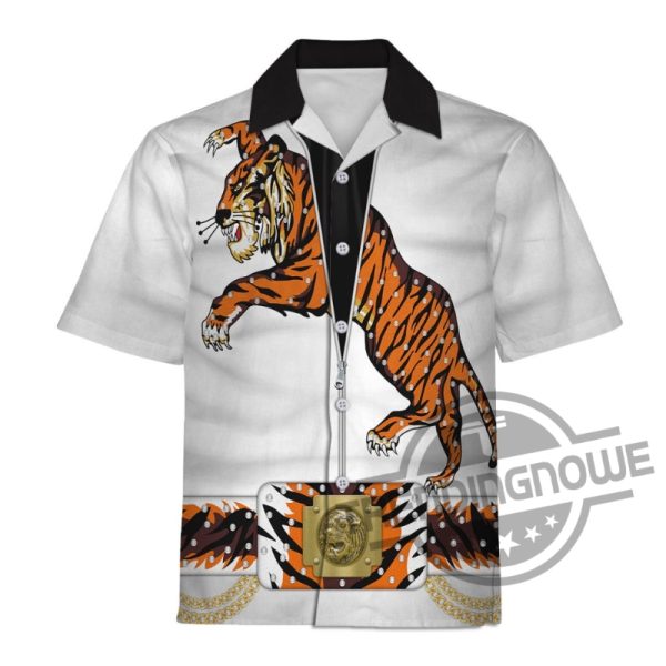 Elvis Presley Tiger Cosplay 3D All Over Printed Gift Shirt