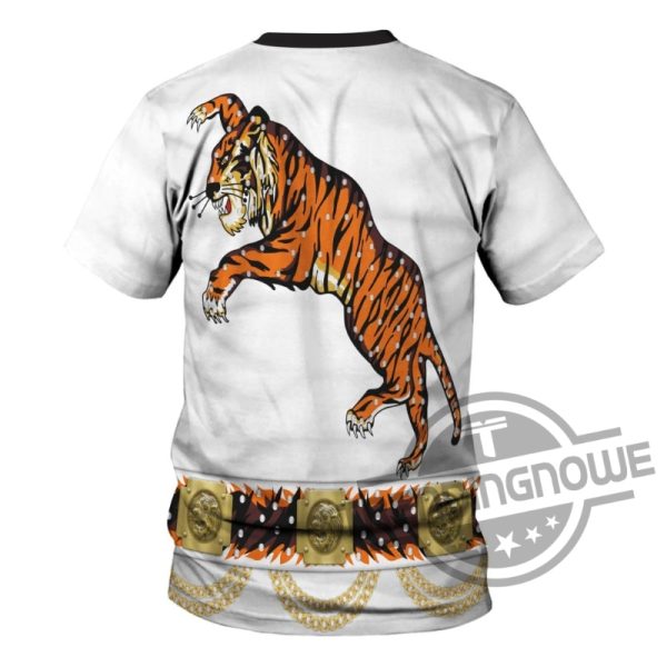 Elvis Presley Tiger Cosplay 3D All Over Printed Gift Shirt