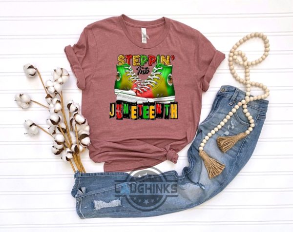 steppin’ into juneteenth black history free ish shirt 2023