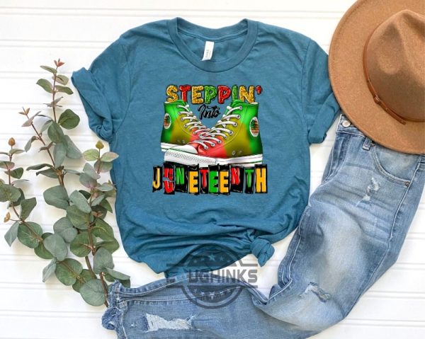 steppin’ into juneteenth black history free ish shirt 2023