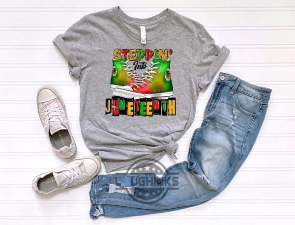 steppin’ into juneteenth black history free ish shirt 2023