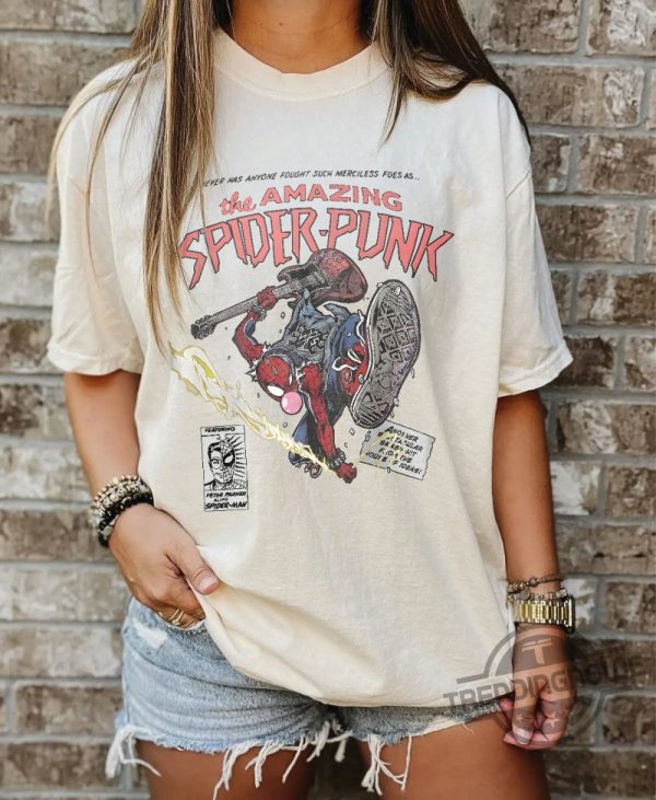 Spider Punk Spider Man Across The Spider Verse Marval Gift Shirt