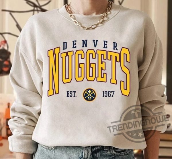 Vintage Denver Nugget Basketball Fan Gift Shirt