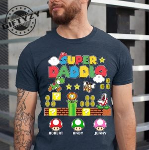 Game Mario Super Daddio Personalized Shirt giftyzy 3