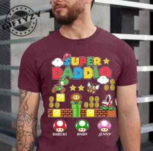 Game Mario Super Daddio Personalized Shirt giftyzy 4