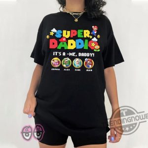 Personalized Super Daddio Gift For Game Lovers Shirt trendingnowe.com 3