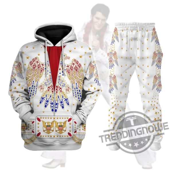 Elvis Presley America Eagle Cosplay 3D All Over Printed Gift Shirt