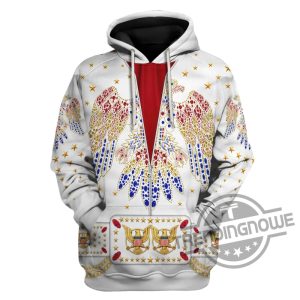 Elvis Presley America Eagle Cosplay 3D All Over Printed Gift Shirt