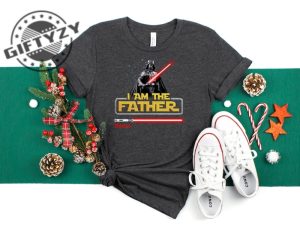 Star Wars I Am Their Father Lightsaber Personalzied Shirt Giftyzy 2