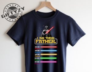 Star Wars I Am Their Father Lightsaber Personalzied Shirt Giftyzy 3