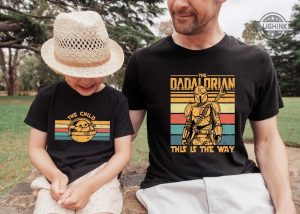 dadalorian and child matching shirt dadalorian shirt for dad dad and baby matching shirts fathers day shirts laughinks 1 1