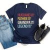 husband father grandpa legend personalized dad grandpa shirt fathers day shirt custom year title funny gift for men laughinks 1