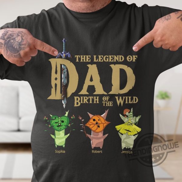 The Legend Of Dad Custom Gift For The Legend Of Zelda Lovers Shirt