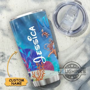 personalized disney the little mermaid tumbler disney princess ariel mermaid black girl magic laughinks 1 11zon