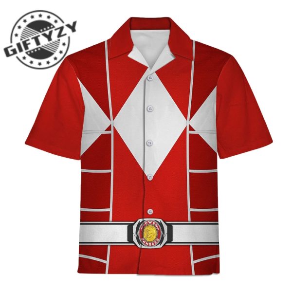Power Rangers Upgraded Version Red Ranger Mighty Morphin Cosplay Costume Apparel Outfit Tracksuit 3D All Over Printed Apparel giftyzy 6 2