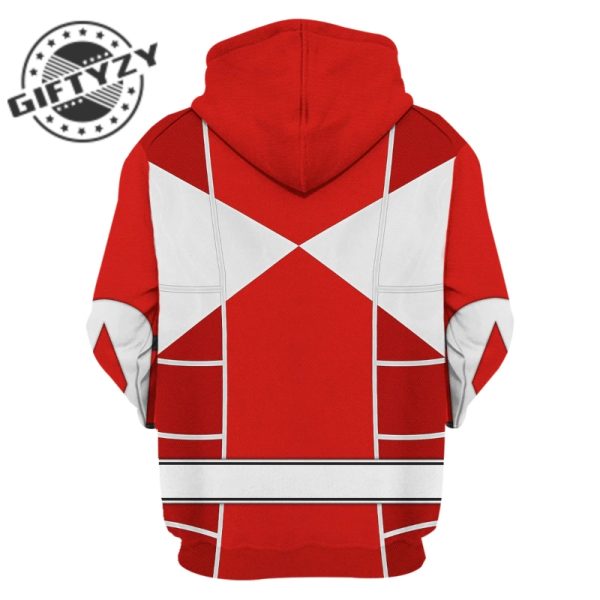 Power Rangers Upgraded Version Red Ranger Mighty Morphin Cosplay Costume Apparel Outfit Tracksuit 3D All Over Printed Apparel giftyzy 7 2