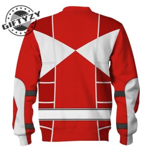 Power Rangers Upgraded Version Red Ranger Mighty Morphin Cosplay Costume Apparel Outfit Tracksuit 3D All Over Printed Apparel giftyzy 8 2