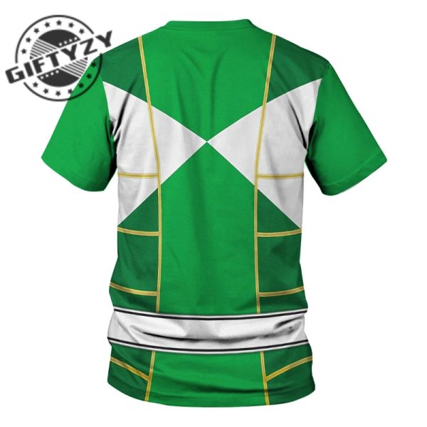 Power Rangers Upgraded Version Green Ranger Mighty Morphin Cosplay Costume Apparel Outfit Tracksuit 3D All Over Printed Apparel giftyzy 10