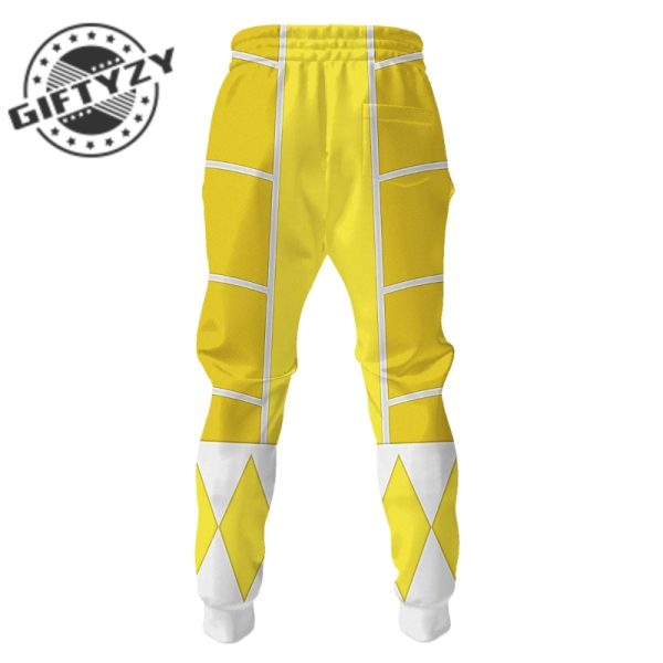Power Rangers Upgraded Version Yellow Ranger Mighty Morphin Cosplay Costume Apparel Outfit Tracksuit 3D All Over Printed Apparel giftyzy 10