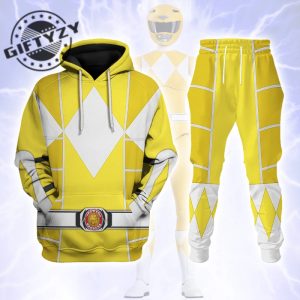 Power Rangers Upgraded Version Yellow Ranger Mighty Morphin Cosplay Costume Apparel Outfit Tracksuit 3D All Over Printed Apparel giftyzy 11