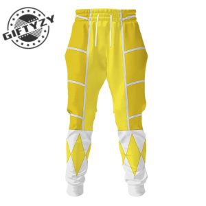Power Rangers Upgraded Version Yellow Ranger Mighty Morphin Cosplay Costume Apparel Outfit Tracksuit 3D All Over Printed Apparel giftyzy 4