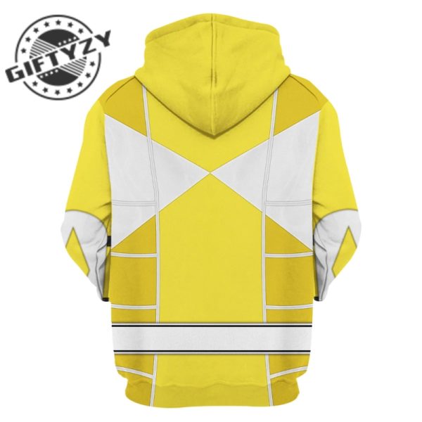 Power Rangers Upgraded Version Yellow Ranger Mighty Morphin Cosplay Costume Apparel Outfit Tracksuit 3D All Over Printed Apparel giftyzy 7