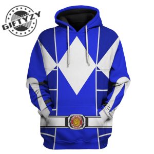 Power Rangers Upgraded Version Blue Ranger Mighty Morphin Cosplay Costume Apparel Outfit Tracksuit 3D All Over Printed Apparel giftyzy 2
