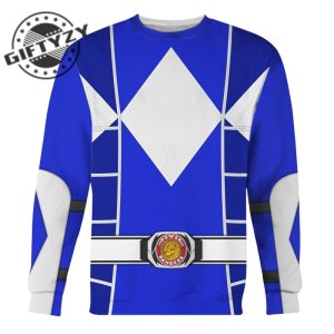 Power Rangers Upgraded Version Blue Ranger Mighty Morphin Cosplay Costume Apparel Outfit Tracksuit 3D All Over Printed Apparel giftyzy 3