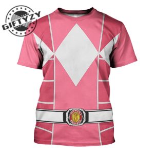 Power Rangers Upgraded Version Pink Ranger Mighty Morphin Cosplay Costume Apparel Outfit Tracksuit 3D All Over Printed Apparel giftyzy 3