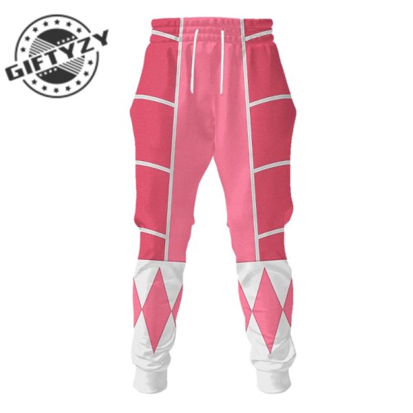 Power Rangers Upgraded Version Pink Ranger Mighty Morphin Cosplay Costume Apparel Outfit Tracksuit 3D All Over Printed Apparel giftyzy 5