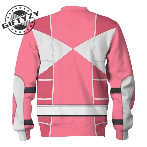Power Rangers Upgraded Version Pink Ranger Mighty Morphin Cosplay Costume Apparel Outfit Tracksuit 3D All Over Printed Apparel giftyzy 8