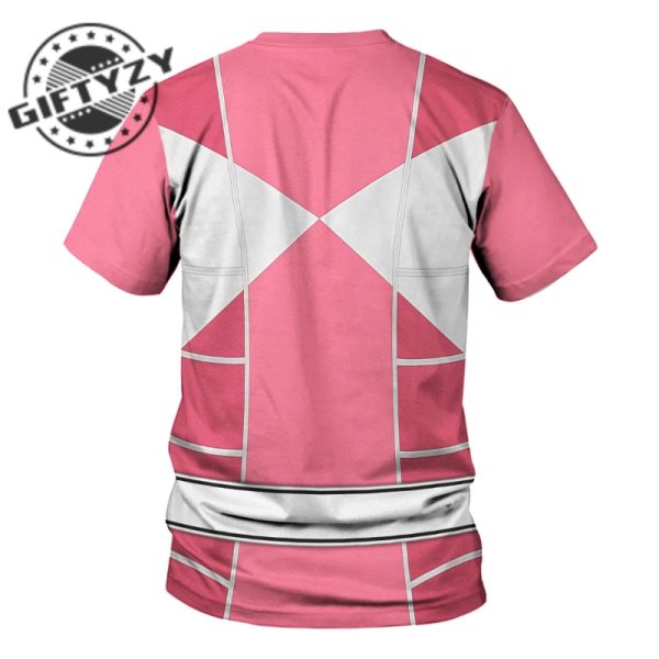 Power Rangers Upgraded Version Pink Ranger Mighty Morphin Cosplay Costume Apparel Outfit Tracksuit 3D All Over Printed Apparel giftyzy 9