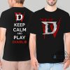 diablo 4 keep calm shirt d4 diablo iv merch gamer gifts two sided shirt