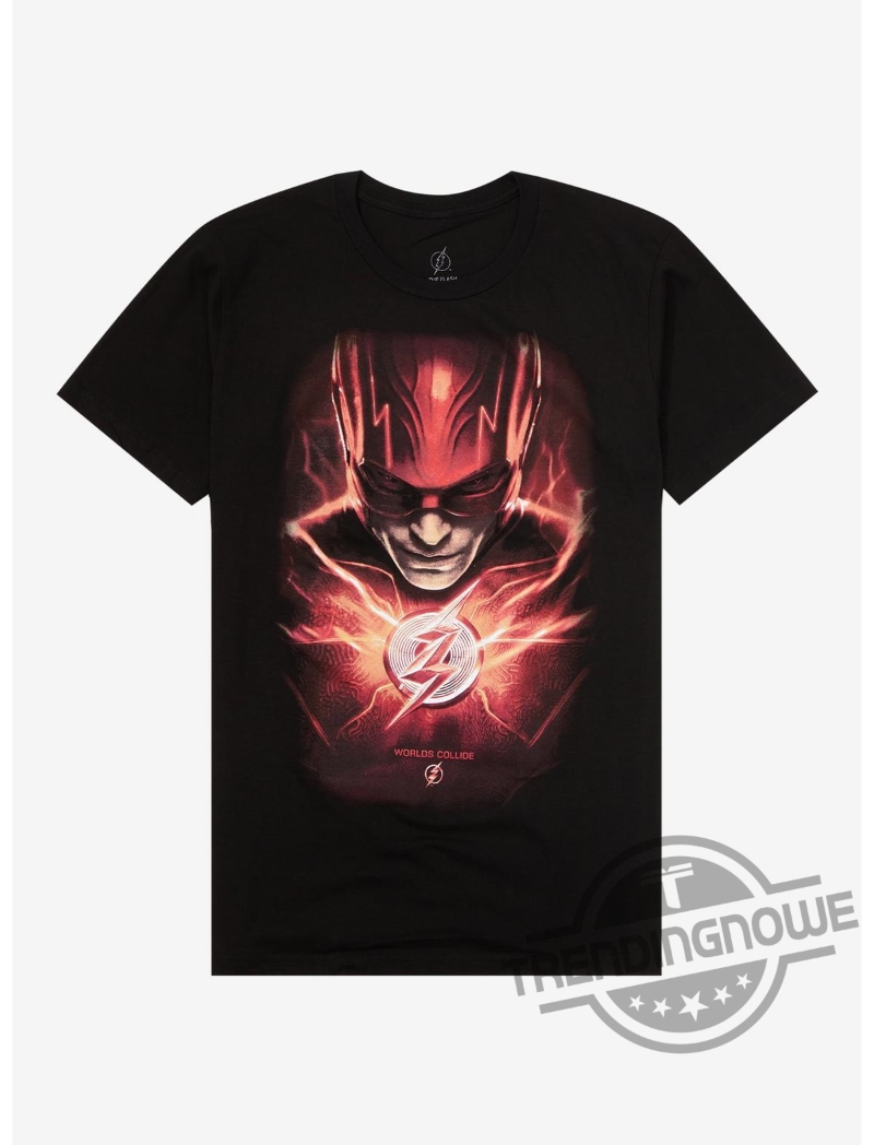 DC Comics The Flash Portrait Lightning Gift Shirt 5 DC Comics The Flash Portrait Lightning Gift Shirt