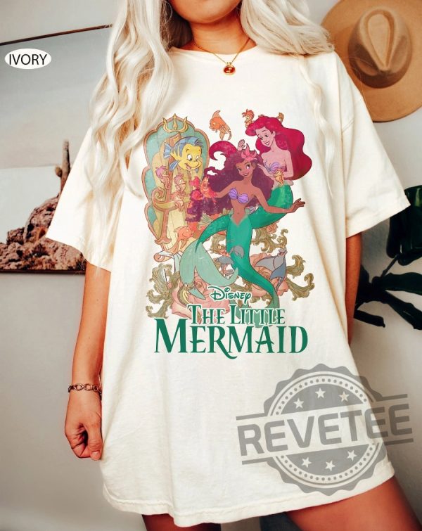 Retro Little Mermaid Shirt Black Girl 6 revetee 1