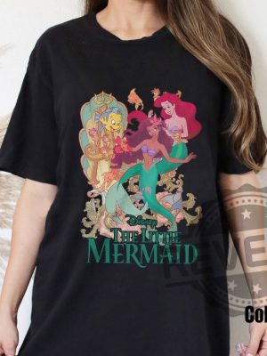 Retro Little Mermaid Shirt Black Girl 1 revetee 1