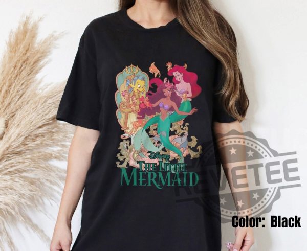 Retro Little Mermaid Shirt Black Girl 1 revetee 1