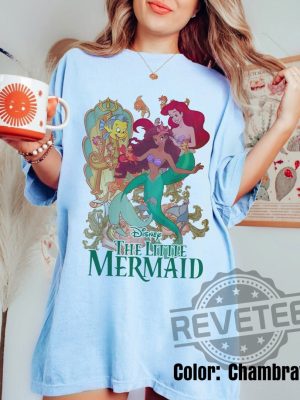 Retro Little Mermaid Shirt Black Girl 3 revetee 1