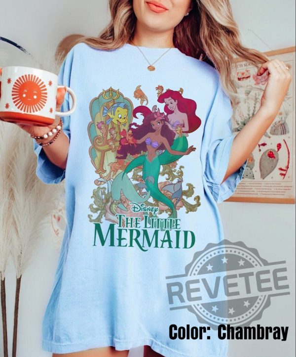 Retro Little Mermaid Shirt Black Girl 3 revetee 1