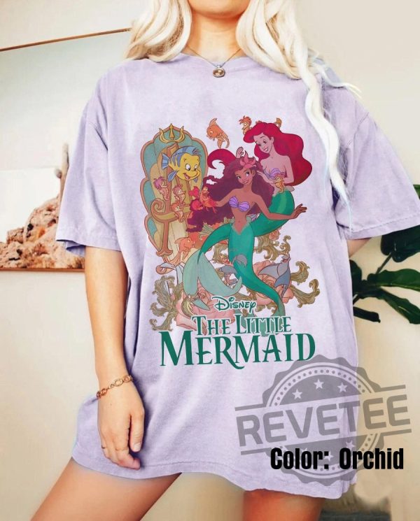 Retro Little Mermaid Shirt Black Girl 4 revetee 1