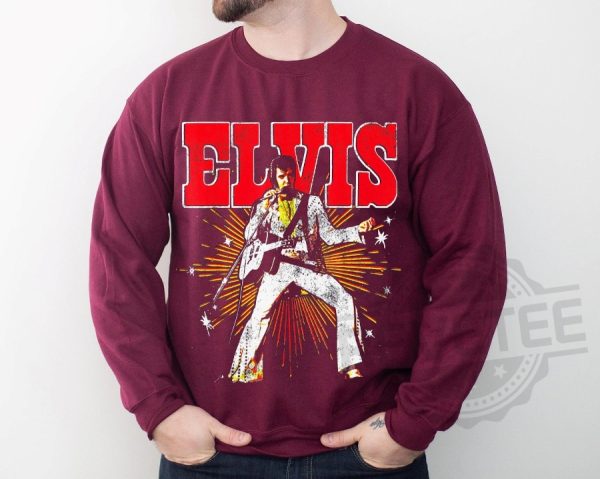 Elvis Presley Official Retro Shirt Music Rock 1 revetee 1