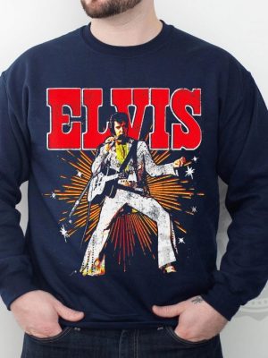 Elvis Presley Official Retro Shirt Music Rock 2 revetee 1