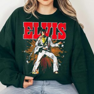 Elvis Presley Official Retro Shirt Music Rock 3 revetee 1
