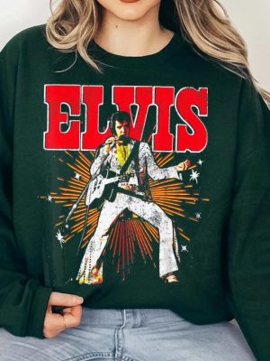 Elvis Presley Official Retro Shirt Music Rock 3 revetee 1