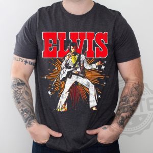 Elvis Presley Official Retro Shirt Music Rock 4 revetee 1