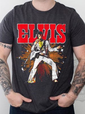 Elvis Presley Official Retro Shirt Music Rock 4 revetee 1