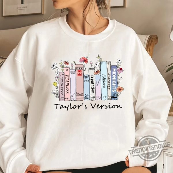 Taylor Version Shirt Music Albums As Books Gift Shirt For 2023 Swiftie Concert