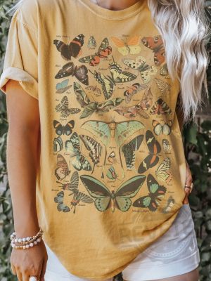 Vintage Butterfly Shirt Moth Aesthetic revetee 3