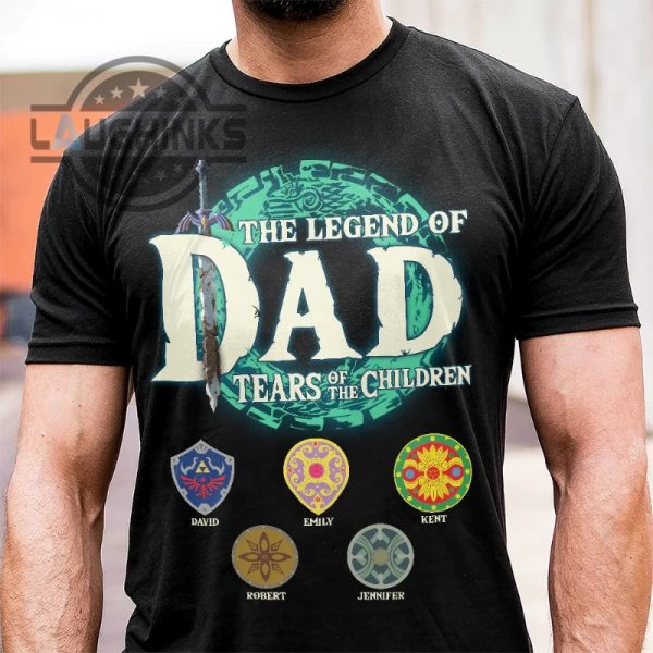 the legend of zelda dad shirt tears of the kingdom breath of the wild 2 fathers day gifts laughinks 3